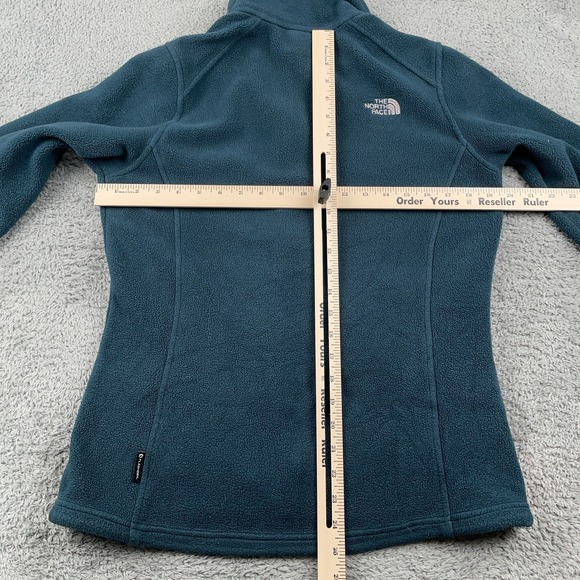 North Face Jacket Womens Medium Blue Full Zip Fleece FlashDry Outdoor Hiking - Picture 10 of 13